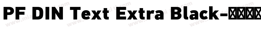 PF DIN Text Extra Black字体转换
